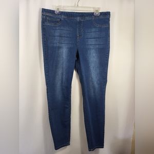 Lictznee blue pull-on jeggings women's XL  #1586